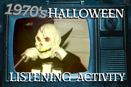 Preview of Halloween Listening for ESL / EFL Learners : 1970's News Report