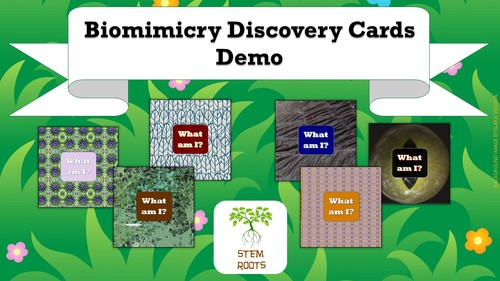 Preview of NGSS Life Science: Biomimicry Discovery Cards Demo  NGSS 1-LS1-1