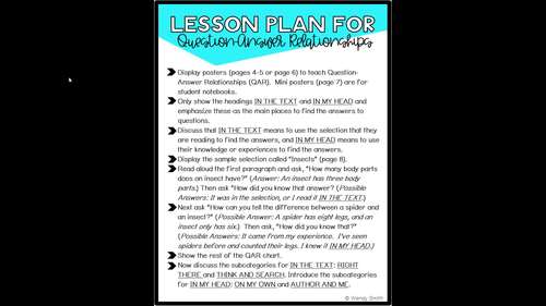 Questioning Resource Packet by Wendy Smith | TPT