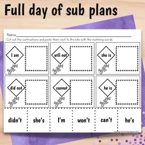 March Sub Plans by The No Prep Teacher | TPT