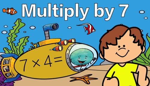 Preview of Multiply by 7: Under the Sea Math Brain Break