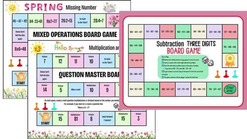 Multiplication & Division Adventure: A Fun Math Board Game for 3rd Grade
