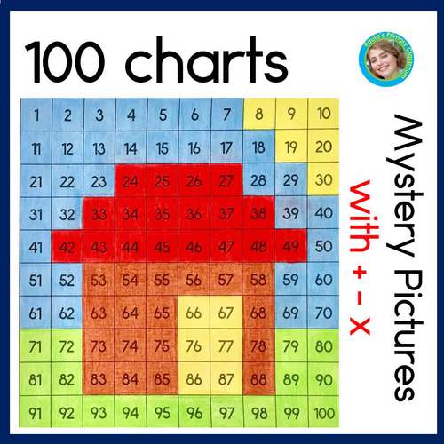 100s chart activities with addition subtraction and multiplication worksheets