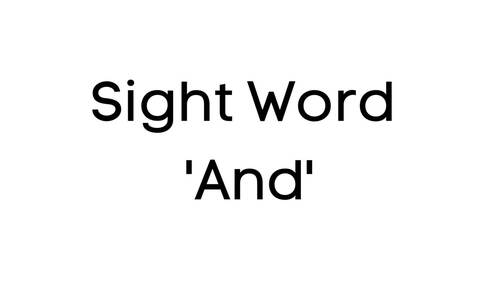 Preview of Sight Word 'And', Food, Foods that Go Together, Vocabulary, Video/Ebook
