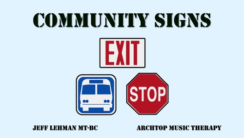 Preview of Environmental Print Songs & Videos - Community Signs (Symbols)