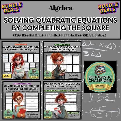 SOLVING QUADRATIC EQUATIONS BY COMPLETING THE SQUARE - Unit Curriculum ...