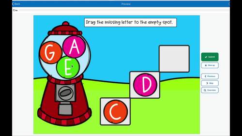 Music Alphabet - Find the Missing Letter Forwards Backwards Boom Cards™