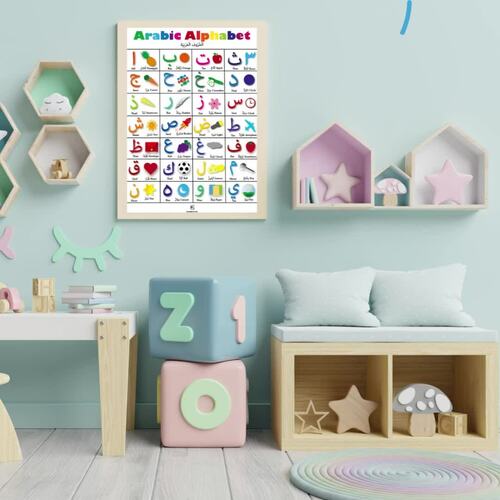 A4 Arabic Alphabet Poster by ilmCards