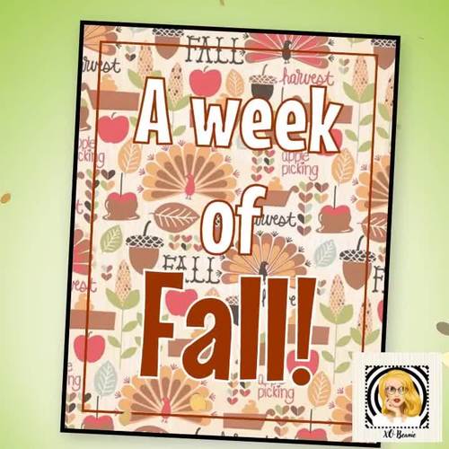A week of Fall! Prek/kindergarten curriculum by XOXO Beanie | TPT