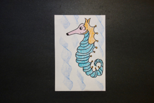 Preview of Let's Draw a Seahorse!
