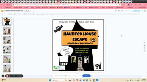 Algebraic Equations - Halloween Haunted House Math Escape Room | TPT