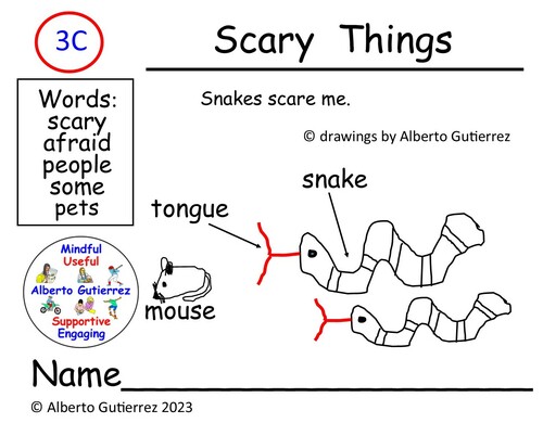 Preview of Read Aloud Video: Scary Things #3C