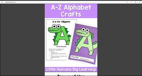 A-Z Alphabet Crafts for Preschool, Pre-K, and Kindergarten | TPT