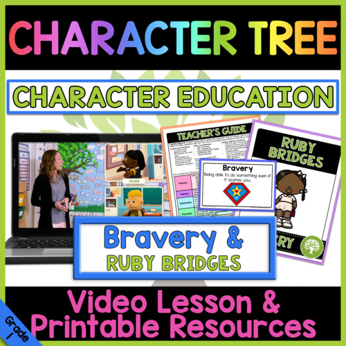 Preview of Bravery & Ruby Bridges | Character Education Video Lesson
