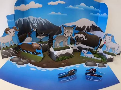 Arctic Tundra Diorama Project | Polar Animal Habitat Craft Activity