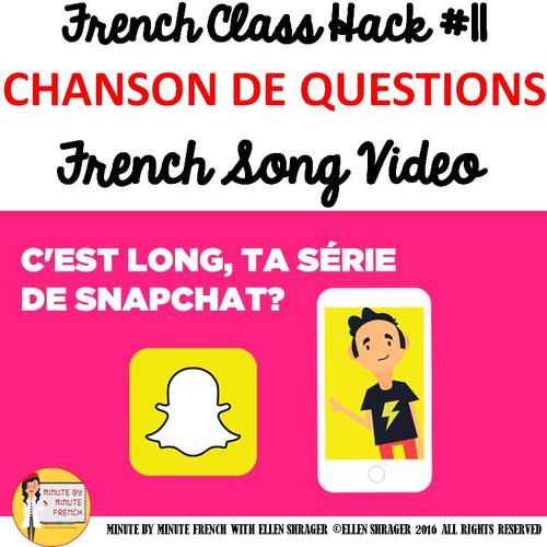 Preview of 11 French Class Transition Video "Questions" for CI TCI TPRS and 90% TL