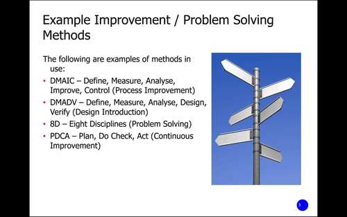 Plan Do Check Act (PDCA) Problem Solving