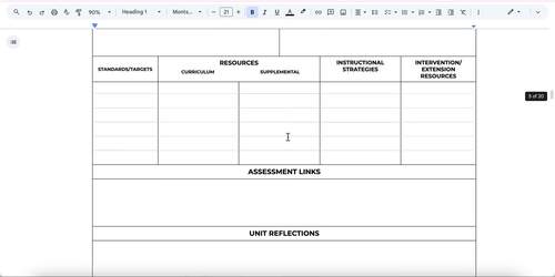 Editable & Digital Unit Plans Template | Curriculum Map, Planning Resource