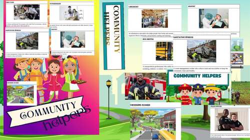 Community Helpers Visual Vocabulary 2| SPED & Autism | K–2 Social Studies