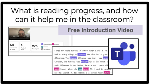 Preview of Reading Progress on Microsoft Teams