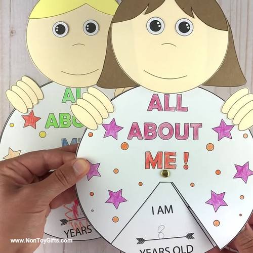 All About ME Craft Back To School Craft Spinner Craft by NonToy Gifts