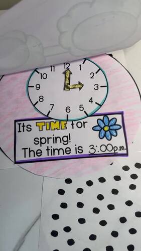 Spring Telling Time Clock Craft