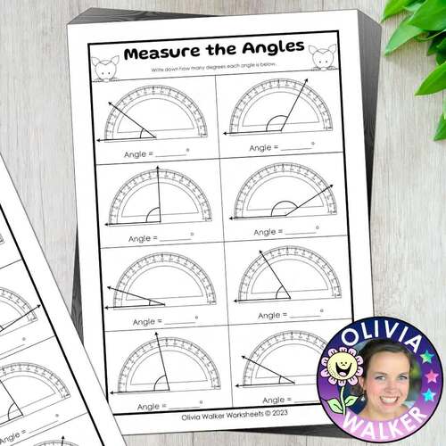 Angles - Measure using a Protractor Acute, Obtuse, Right, Reflex, Degrees