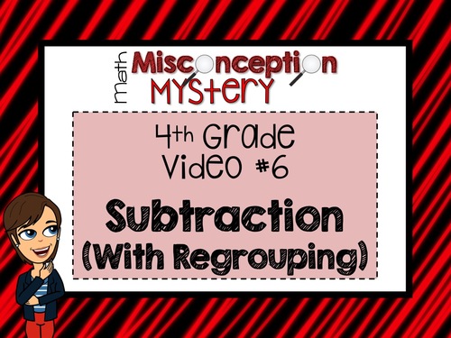Preview of 4th Grade Math Mystery | #6: Subtraction with Regrouping | DISTANCE LEARNING