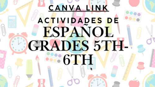 Preview of Recurso en Video + PDF en Español | Actividades para escuela primaria