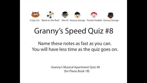 Preview of Granny's Speed Quiz #8