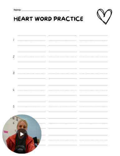 Preview of How to use Heart Word Assessments
