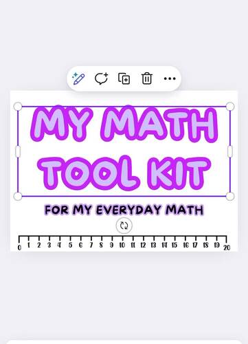 Math Tool Kit, 10 Frame, 100s Chart, Number Formation, Ways to Count Kit