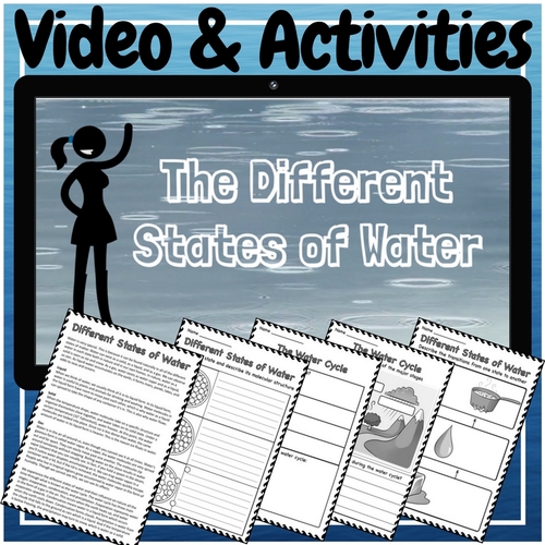 Preview of States of Matter and the Water Cycle Video and Activities Kit!