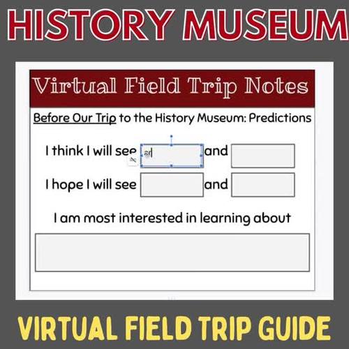 History Museum Virtual Field Trip Guide | Activities for Google Slides