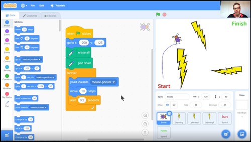Learn to Code: Lesson 3 Lightning Maze by Pekka Reinio | TpT