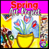 Spring Art Lesson, Vincent van Gogh Vase of Tulips Art Pro