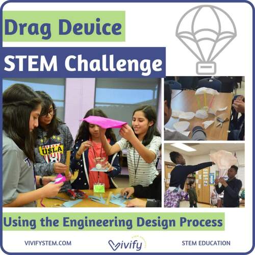 STEM Drag Device Parachute Challenge by Vivify STEM | TPT