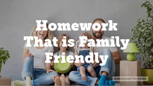 Kindergarten Homework September