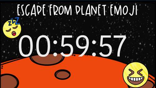 Preview of Escape From Planet Emoji Countdown
