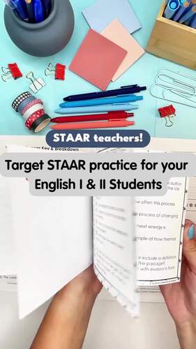 STAAR High School Reading Comprehension Passages Revising & Editing ...
