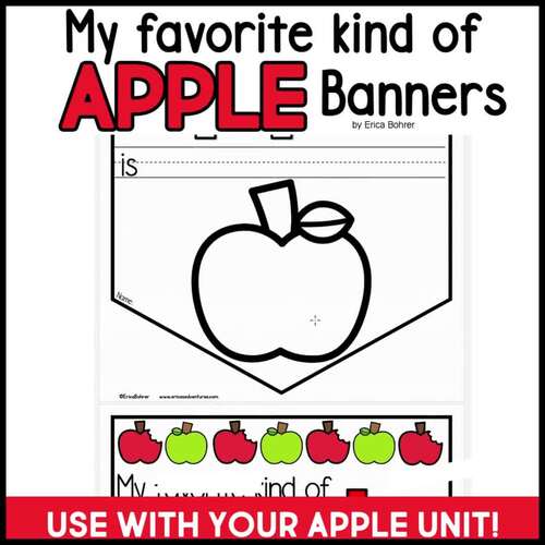 Apple Writing Prompts | Apple Banners | My Favorite Kind of Apple Is...