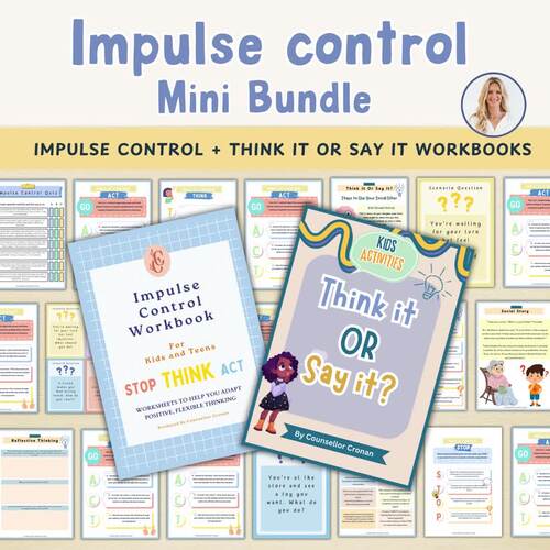 Stop Think Act workbooks. Self-regulation. ADHD skills. Think Before ...