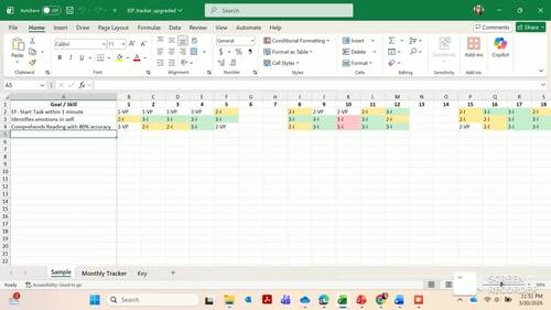 Editable Goal & Habit Tracker Worksheets + Excel Progress Tracker ...