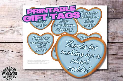 Thanks for Making Me a Smart Cookie! – Printable Teacher Gift Tags