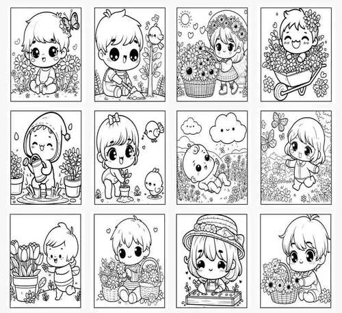 Printable Coloring Pages Bundle to Develop Focus & Imagination Through ...