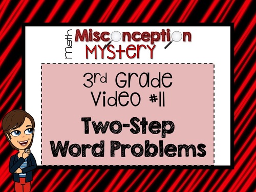 Preview of 3rd Grade Math Mystery | #11: Two-Step Word Problems | DISTANCE LEARNING