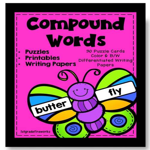 Compound Words Task Cards | Compound Word Sorting & Practice Activities