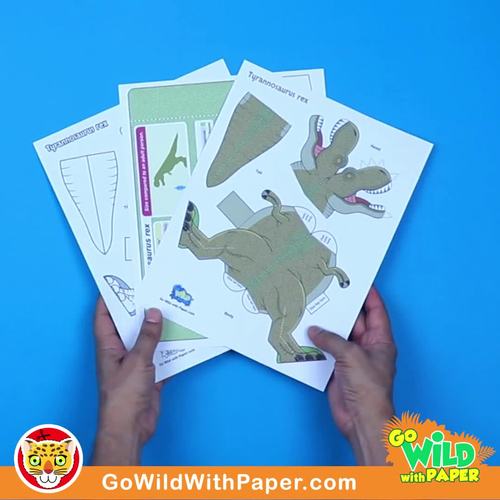 Dinosaur paper craft store