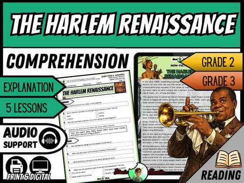The Harlem Renaissance | Reading Comprehension | Grade 2/3 | TPT