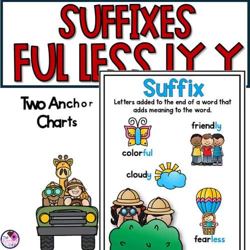 Suffixes FUL LESS LY Y Suffixes Worksheets by The Chocolate Teacher